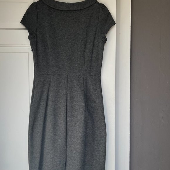 BODEN Pretty Short-Sleeve Dress. Grey. Size 4 - Picture 10 of 10